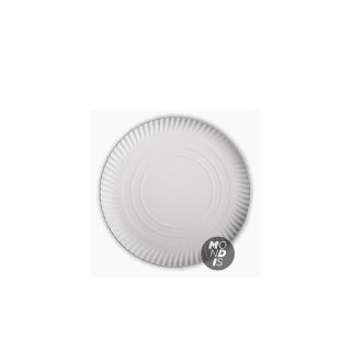 Plato de carton blanco de 32 cm Paq x 50